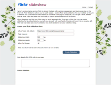 Tablet Screenshot of flickrslideshow.com